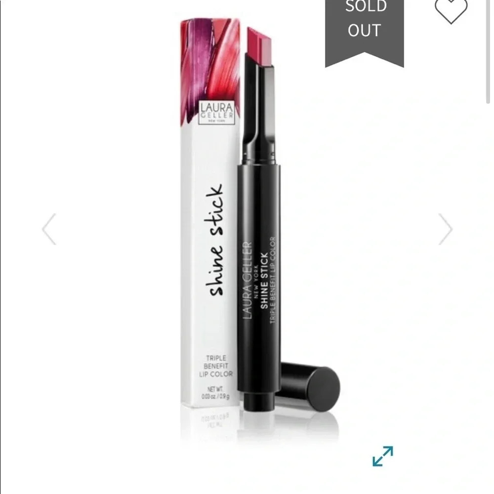 NIB LAURA GELLER FUCHSIA SPRITZ SHINE STICK LIPSTICK